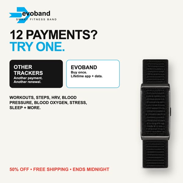 Evoband Health and Fitness Tracker
