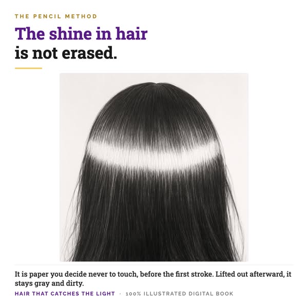The shine is kept. It is not erased
