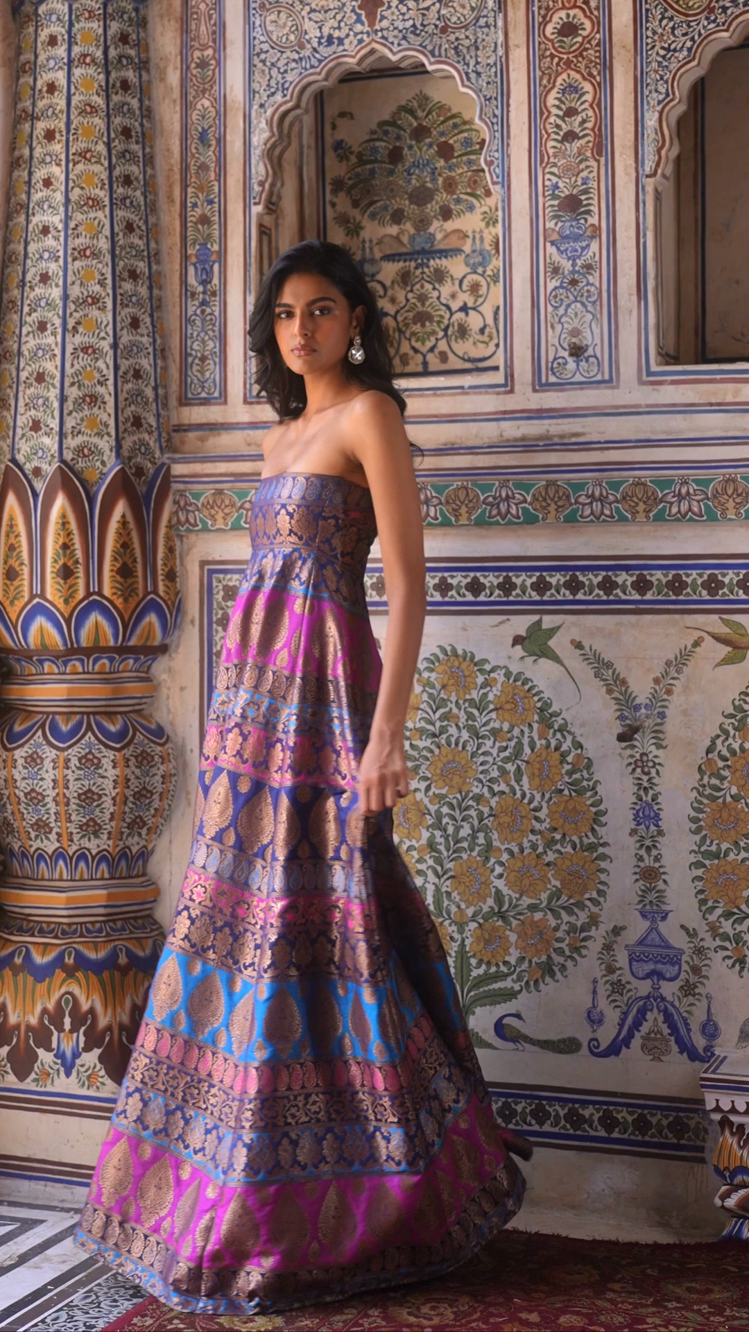BENARES BROCADE GOWN