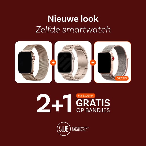 2+1 GRATIS op alle bandjes