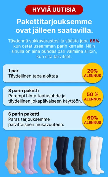 FlowSocks™-pakettitarjoukset ovat palanneet