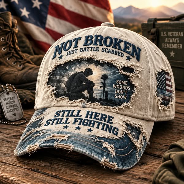 Veteran Mental Health Awareness PTSD Printed Baseball Cap - Buy 1