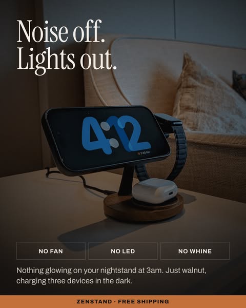 Wireless Charger Designed for Bedroom