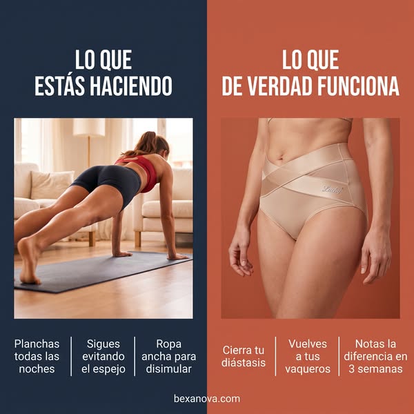 No es grasa. Es diástasis.