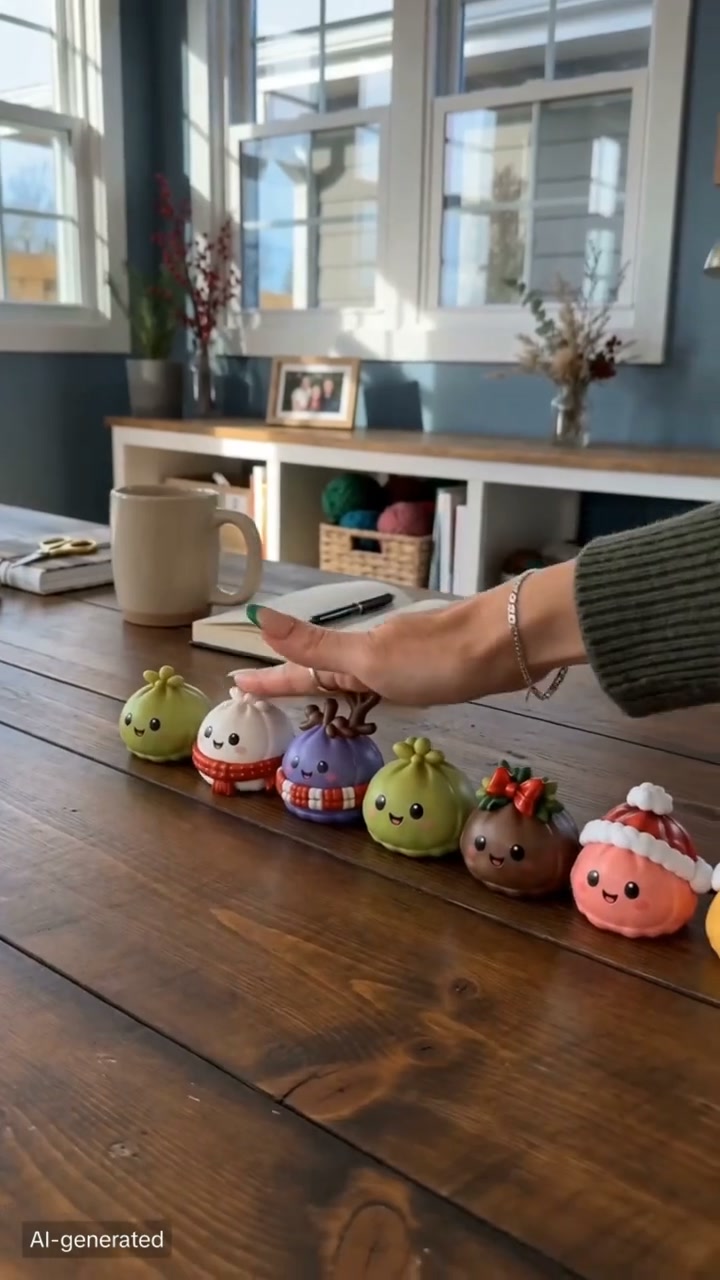 2026 Christmas Squishy Advent Calendar - 24 Days Dumpling Squishies Toys
