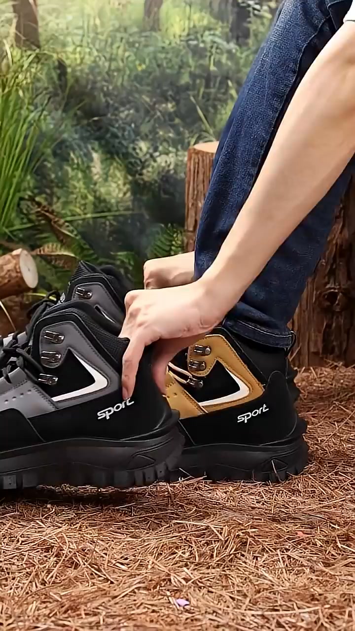 Step into our Men's Outdoor Hiking Boots and feel the difference. Perfect for any environment, these boots offer the comfort, support, an