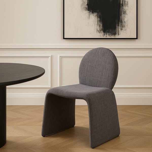 Miami Dining Chair Charcoal Grey Fabric