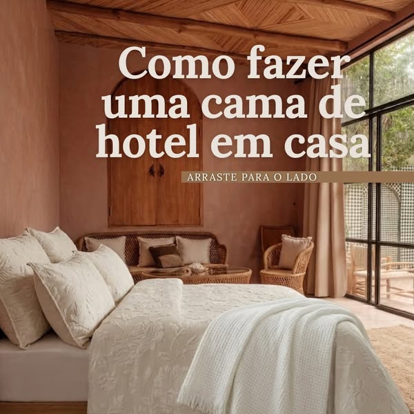 Cama de hotel em casa