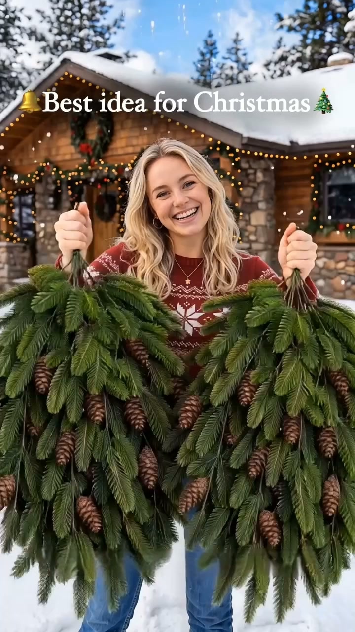 Christmas Hot Sale Pre-Lit Hanging Christmas Trees Transform Your Porch Into a Holiday Wonderland!