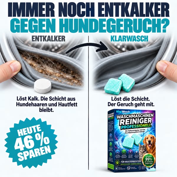 Hundegeruch raus aus der Waschmaschine