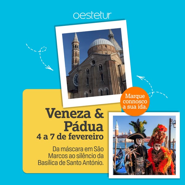 Em fevereiro, o Carnaval de Veneza não passa só na televisão. Passa à sua frente.