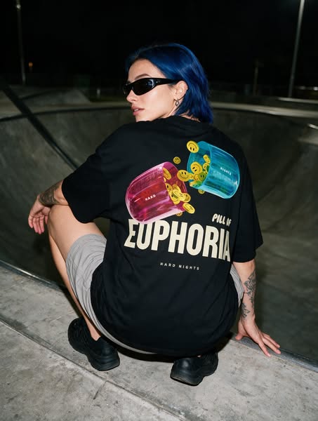 Pill of Euphoria Oversized Shirt - Techno & Rave Style