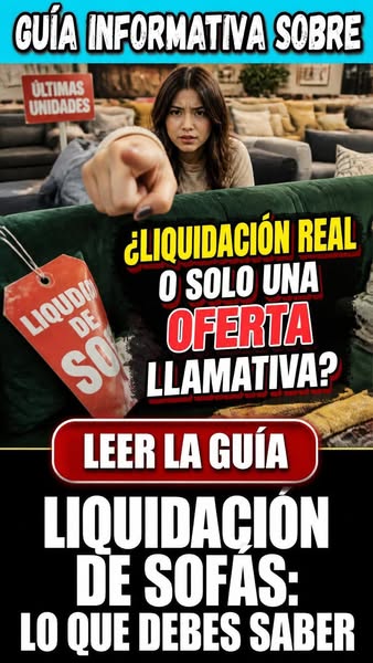 Sofás en Liquidación: Aspectos Clave