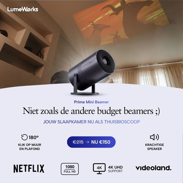De beste budgetbeamer | NU 30% launch korting!
