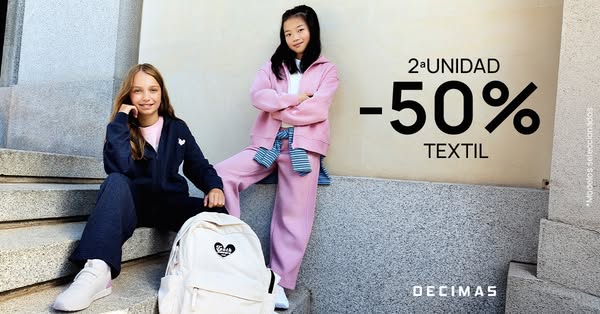 La Vuelta al Cole está en Décimas ¡2ª Unidad al -50%!
