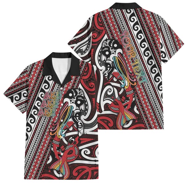 Personalised Maori Language Week Family Matching Tank Maxi Dress and Hawaiian Shirt Ake Ake Ake Tribal Patterns - Polynesian Pride