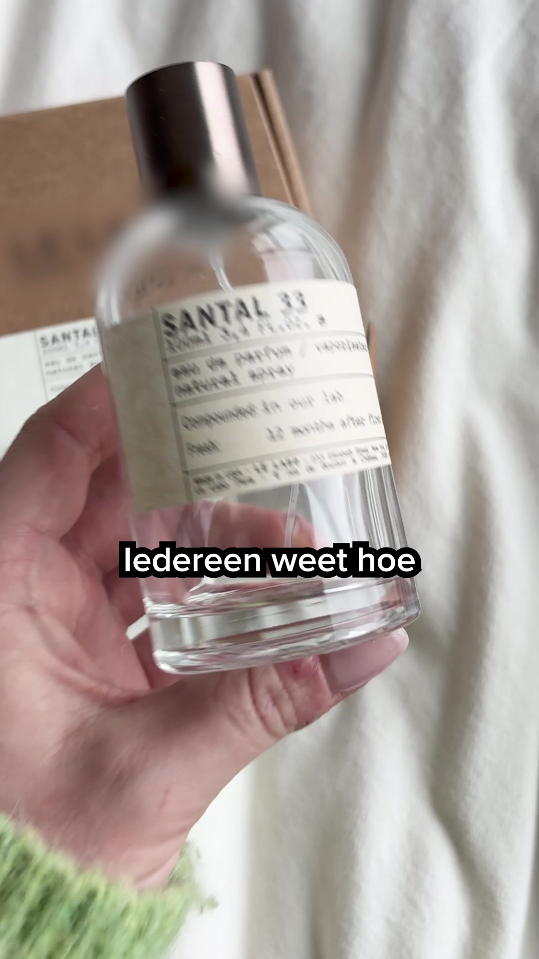 Je ruikt het verschil niet