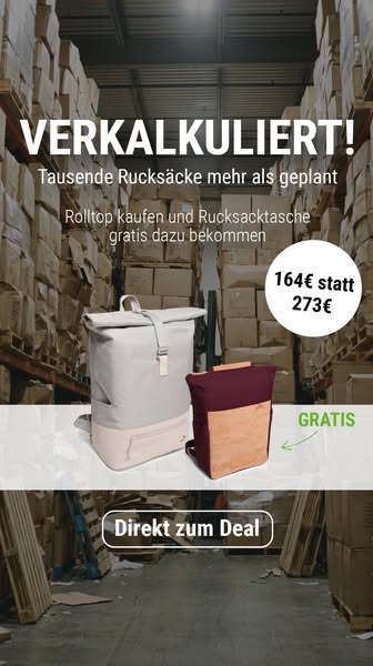 2in1-Rucksack geschenkt
