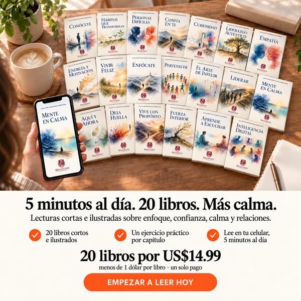 5 minutos al día. 20 libros. Más calma.
