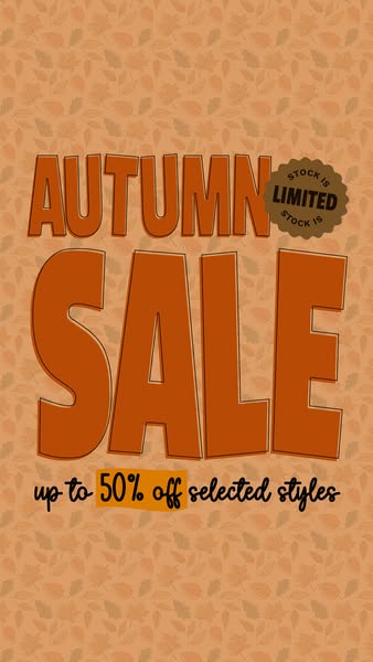 Autumn Sale Now On!