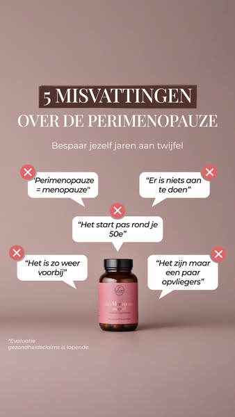 Speciaal voor de (peri) menopauze