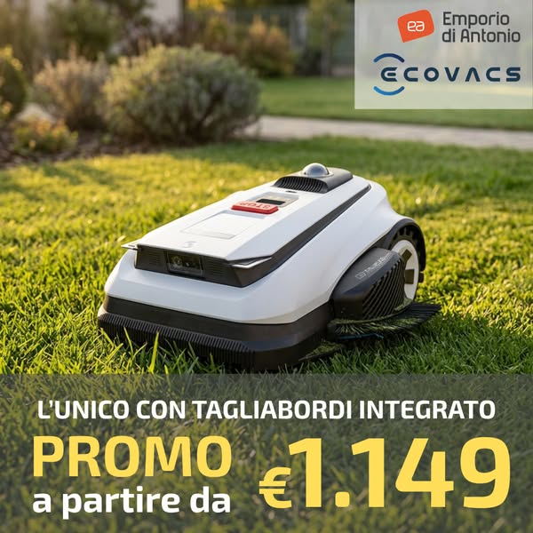 L'unico Robot tagliaerba con rifilatore integrato