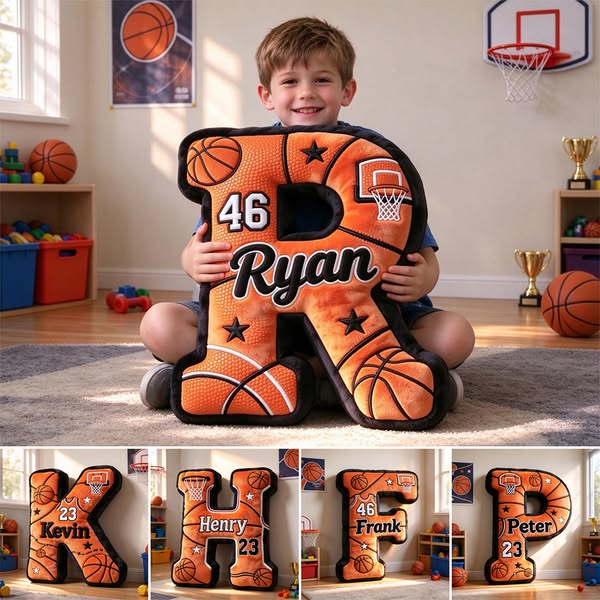 Personalized Basketball Pillow for Kids!
