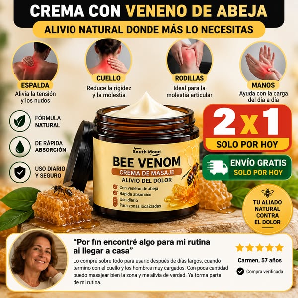 2x1 en Crema Veneno de Abeja