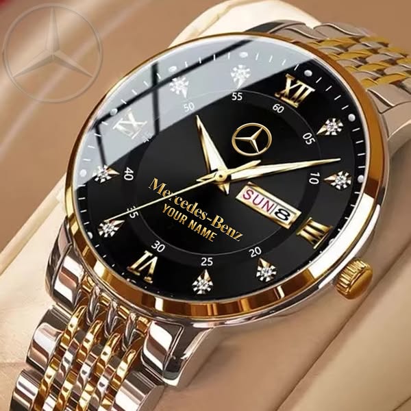 Mercedes Classic Design Custom Name Watch