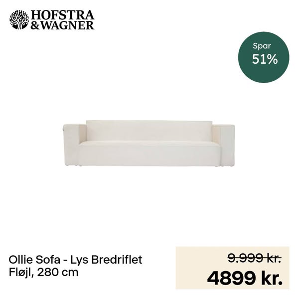 Gratis levering på alle sofaer