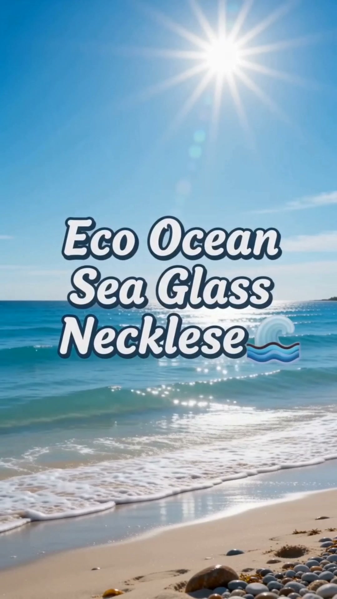 Natural Sea Glass Necklace