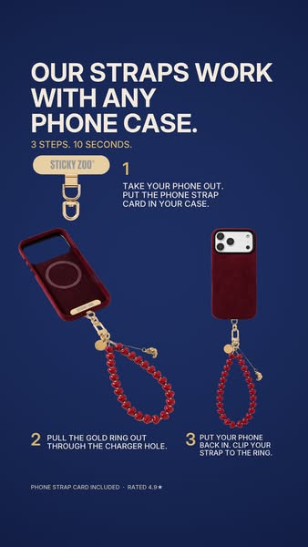 Phone and keys in one hand? — Gold-plated hardware and resin hearts — Rated 4.9 — See the Collection