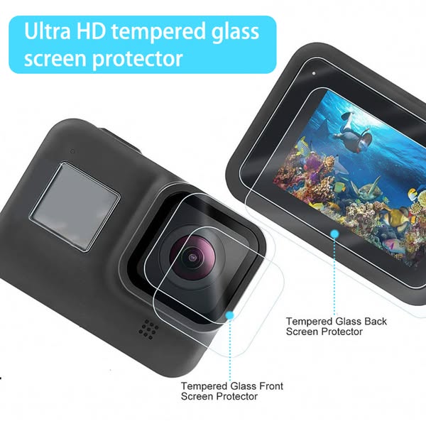 Glass Screen Protector for GoPro Hero 8$8.99