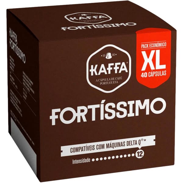Cápsulas Café Kaffa Compatíveis Delta Q* Fortíssimo Pack XL 40 Un