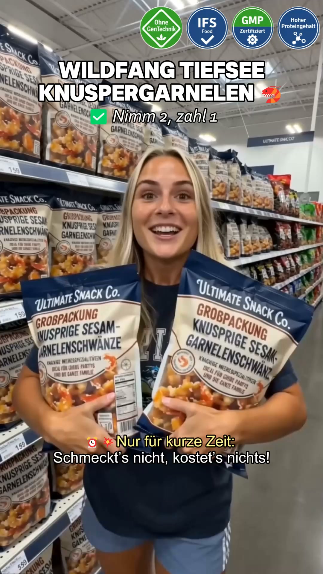 0 % Frittiert, 100 % Knusprig: Der proteinreiche Meeres-Snack ohne Reue!