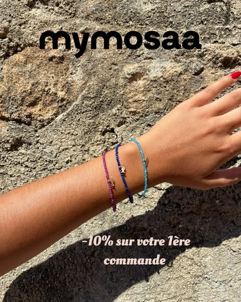 Offrez Mymosaa avec 10% de remise sur votre 1ère commande