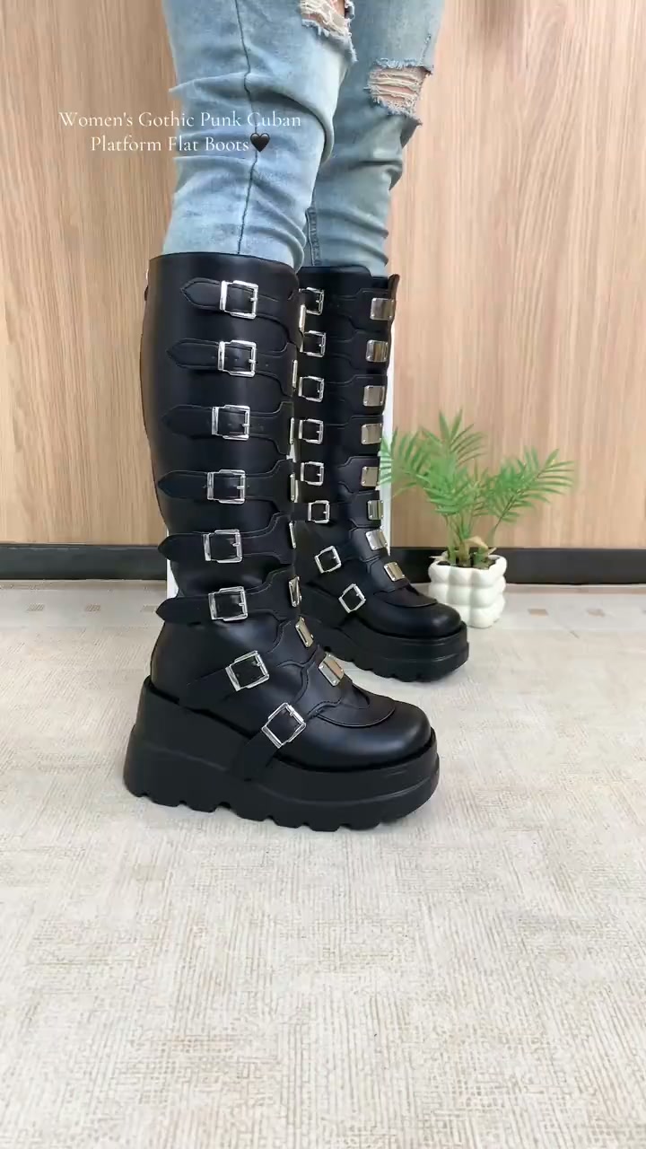 Gothic Punk Platform Boots