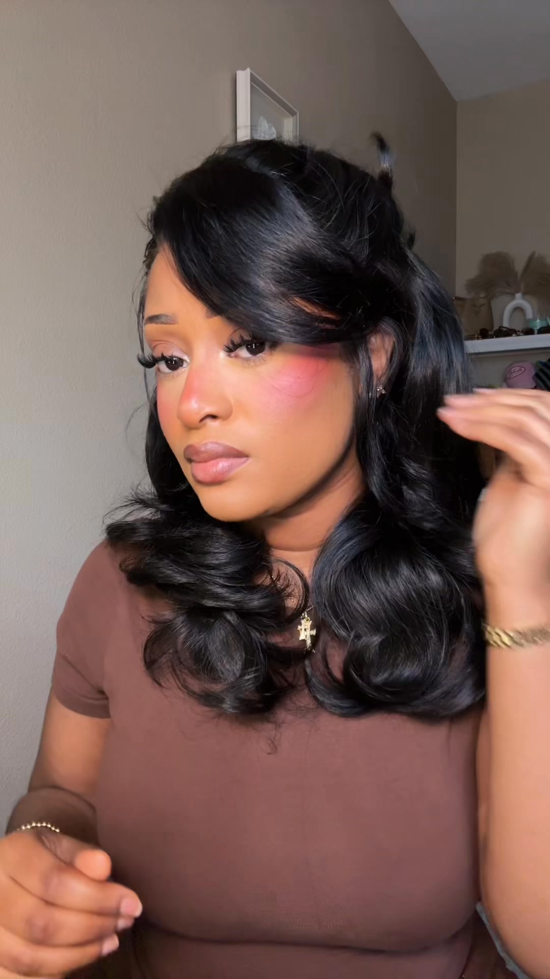Half Up Half Down Wig Hairstyle