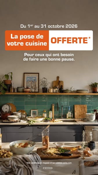 Votre Cuisine AvivA Installée Gratuitement