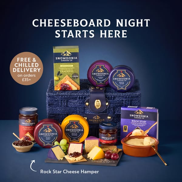 Rock Star Cheese Hamper | Cave-Aged Cheddar, Centre Stage