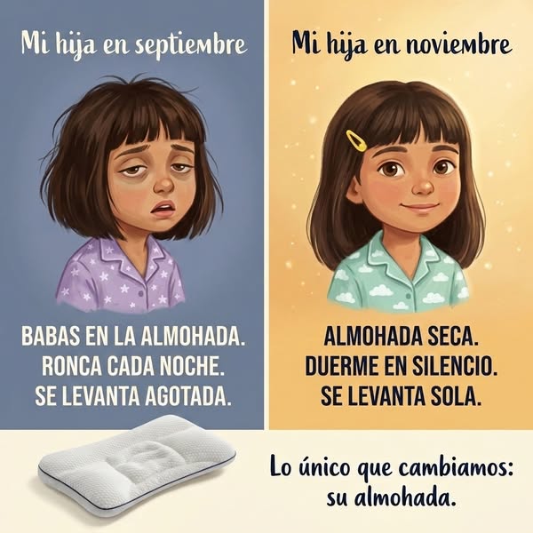 Lo único que cambiamos fue su almohada