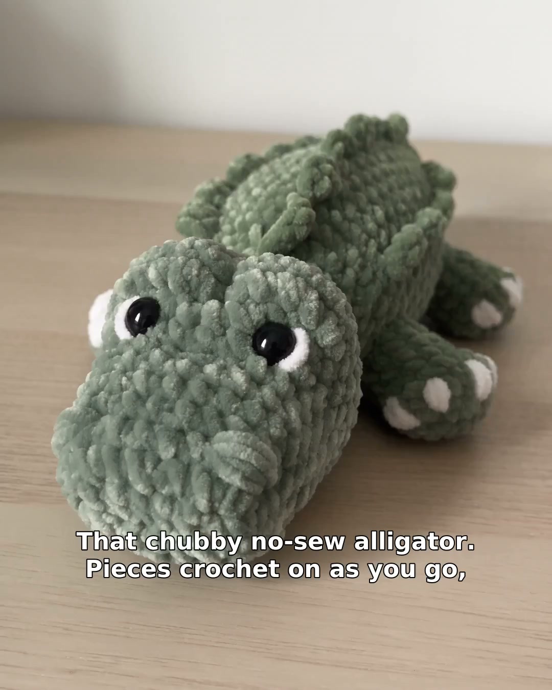 No Sew Chubby Alligator