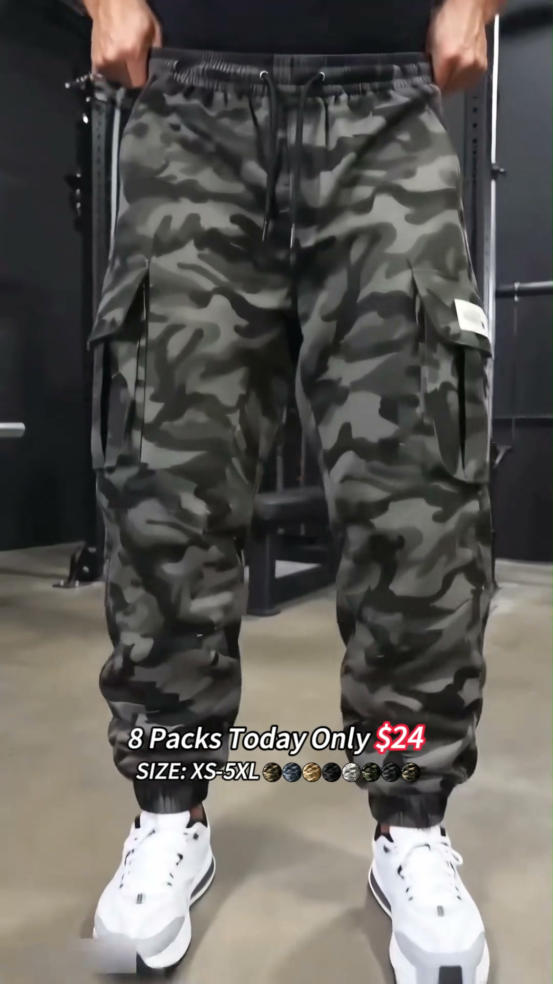 Men's camouflage tactical work pants