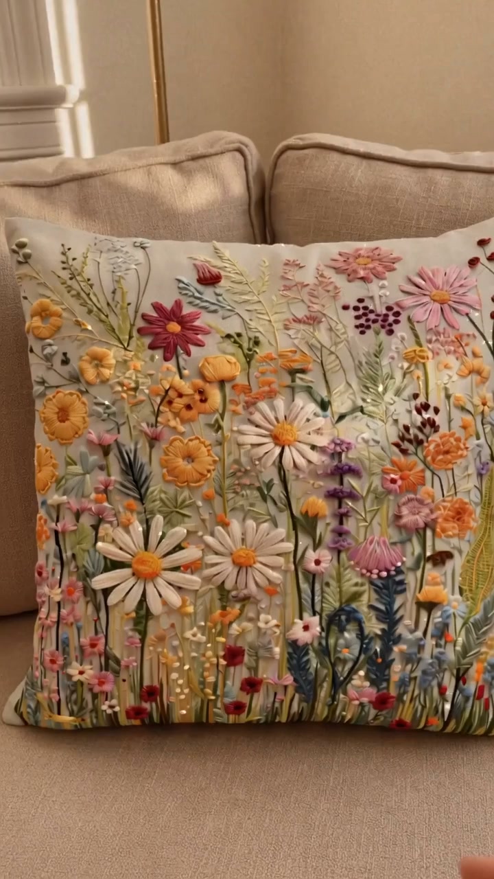 Flower Fields Cushion Cover