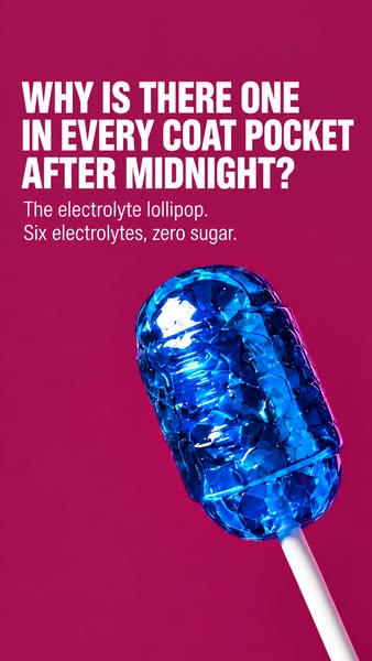 Electrolyte lollipops for your night