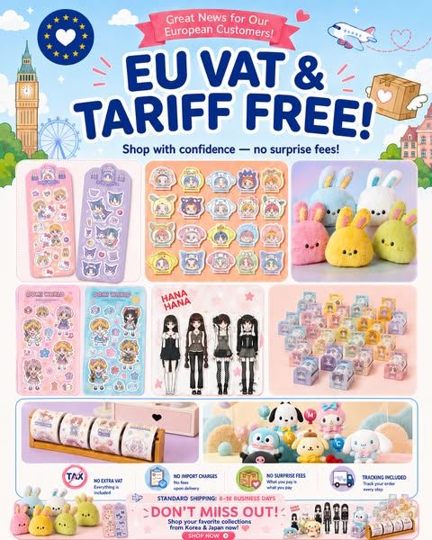 EU VAT & Tariff-Free Shipping!