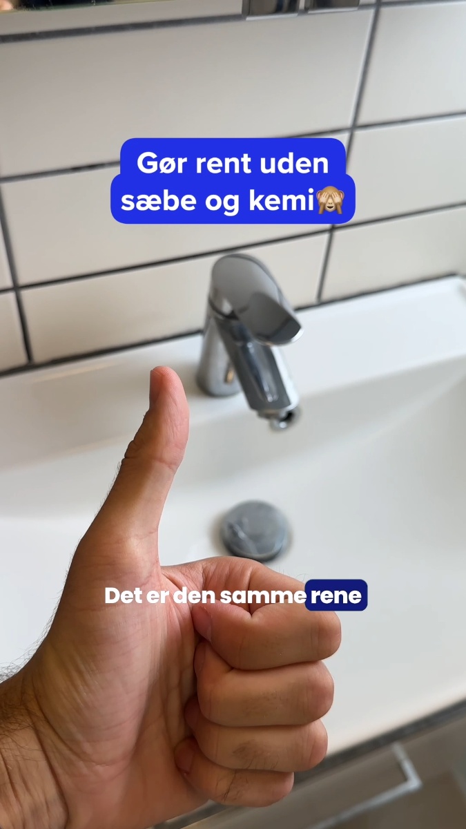 Nul kemi - Kun effektiv rengøring!