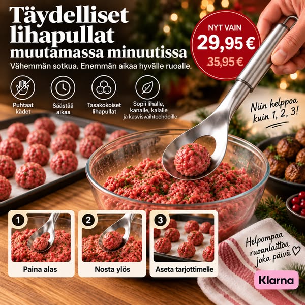 60 lihapullaa – ilman kaikkea sotkua.