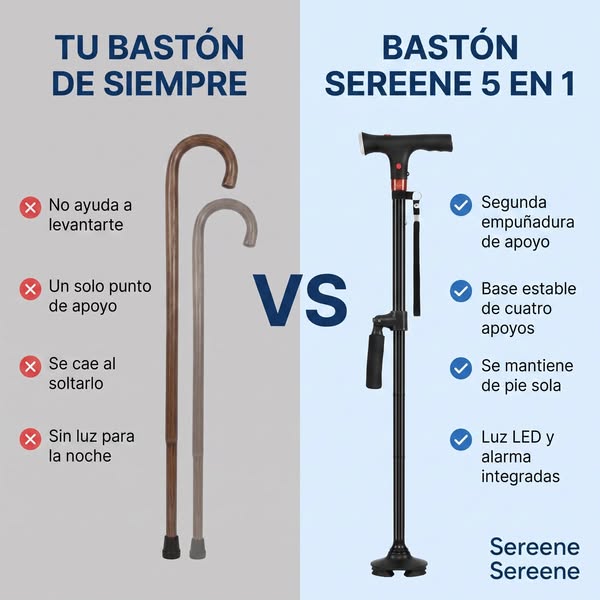 Bastón de Apoyo 5 en 1 · Hoy -50%