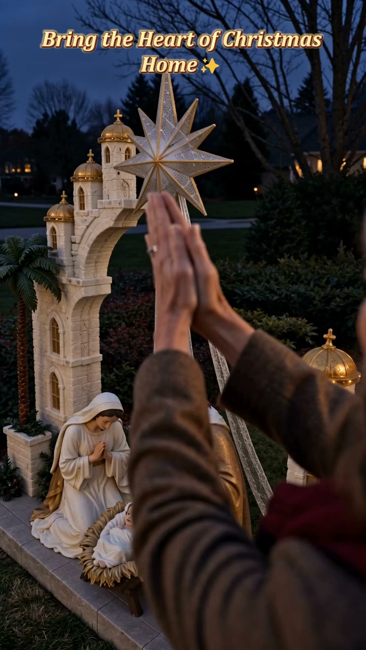 WAIT… Is That a Giant Bethlehem Star Glowing in the Front Yard?!